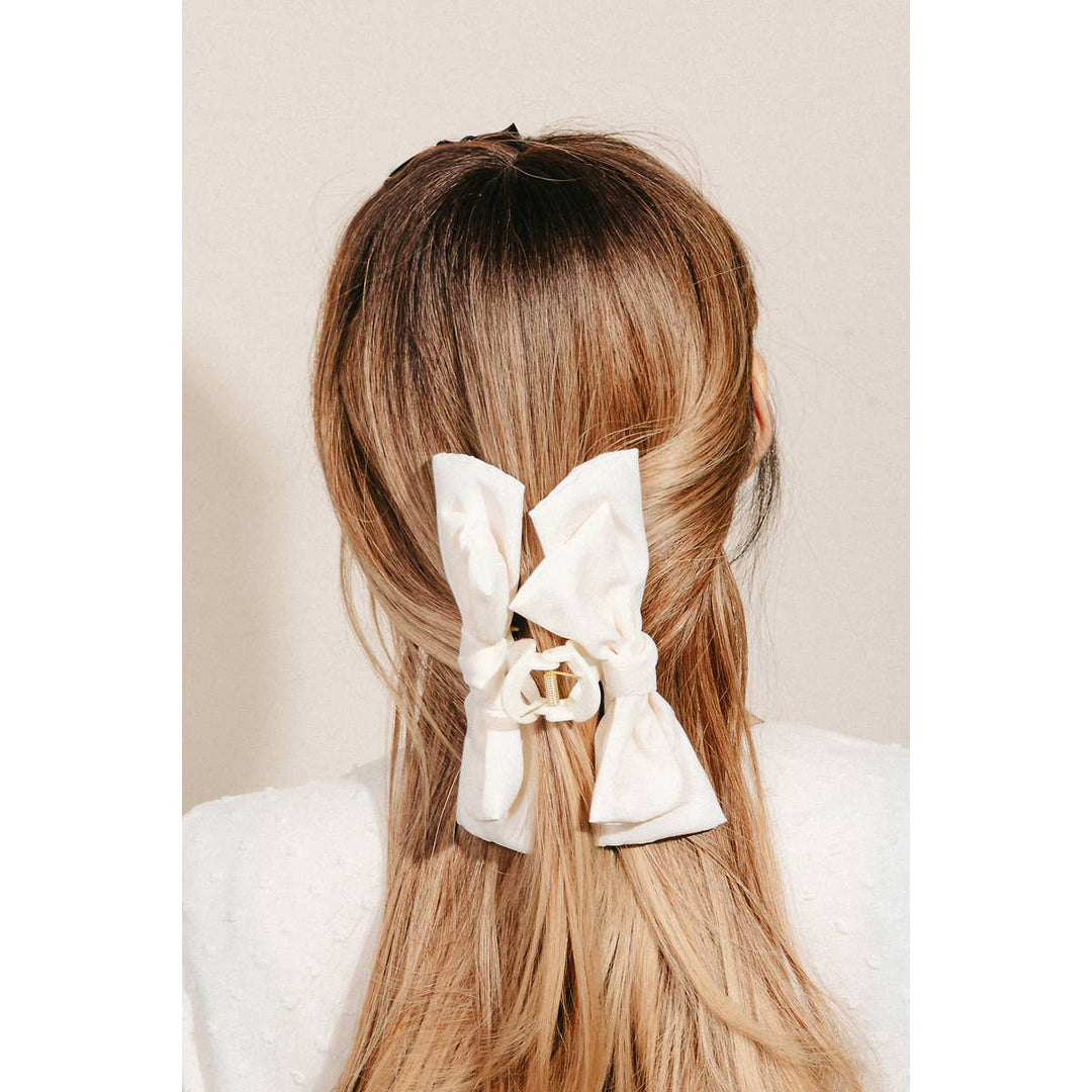 Double Ribbon Hair Claw