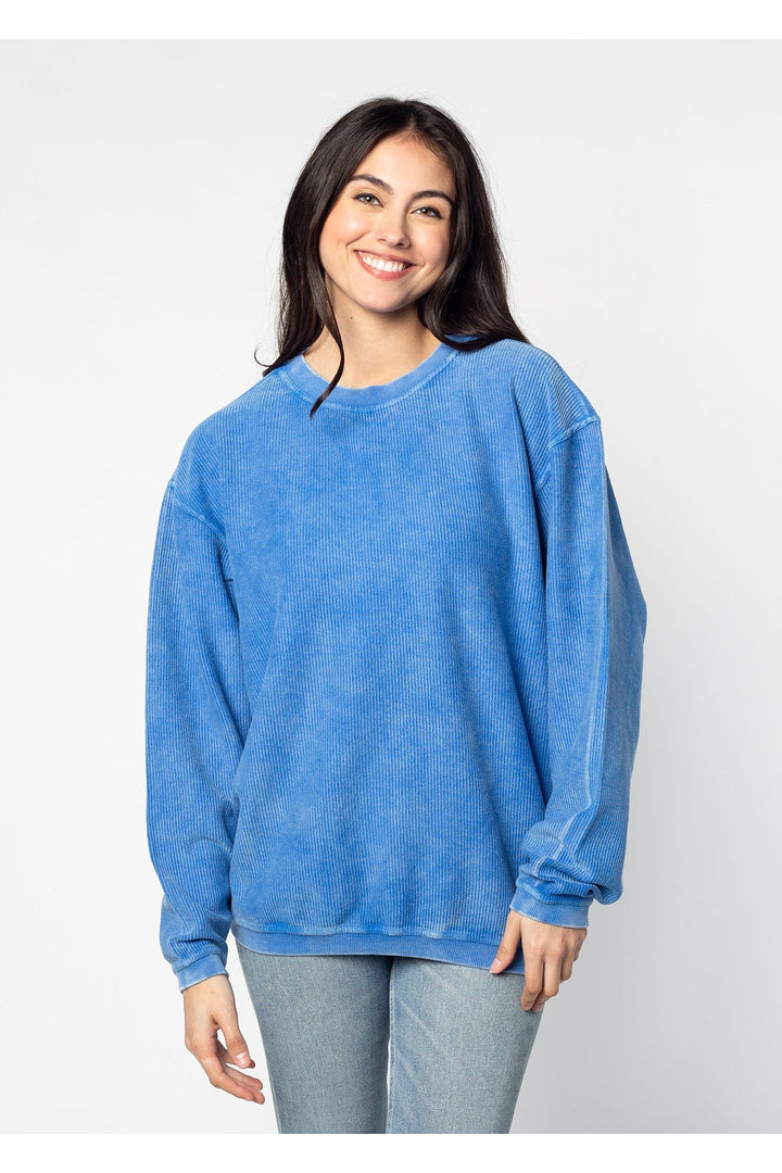 CORDED CREW SWEATSHIRT