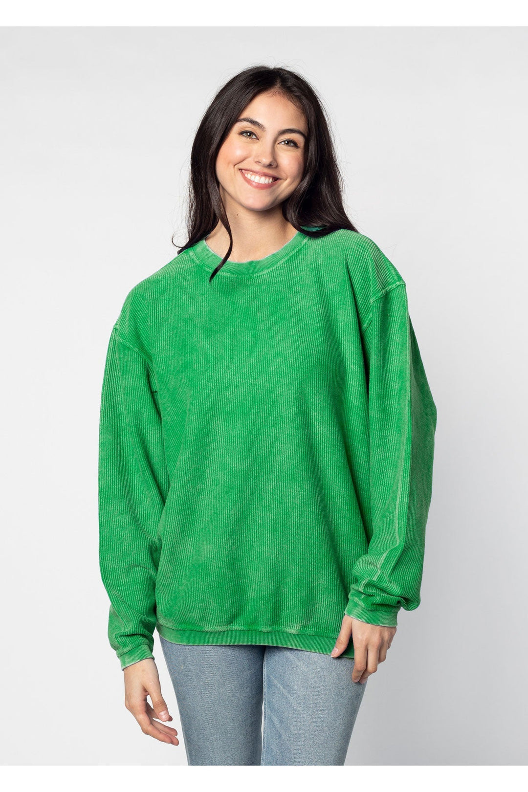 CORDED CREW SWEATSHIRT