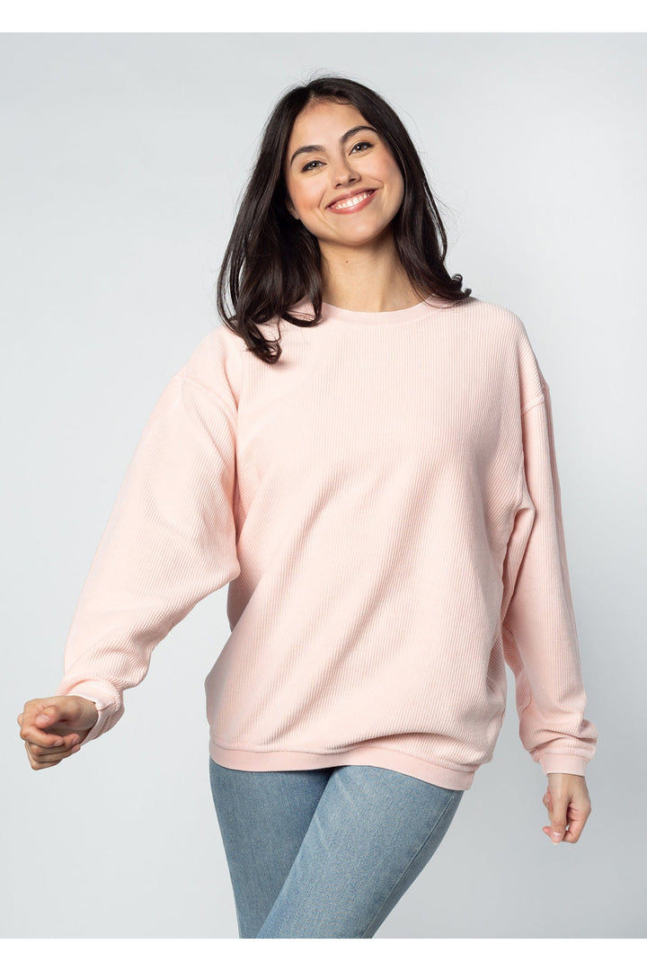 CORDED CREW SWEATSHIRT