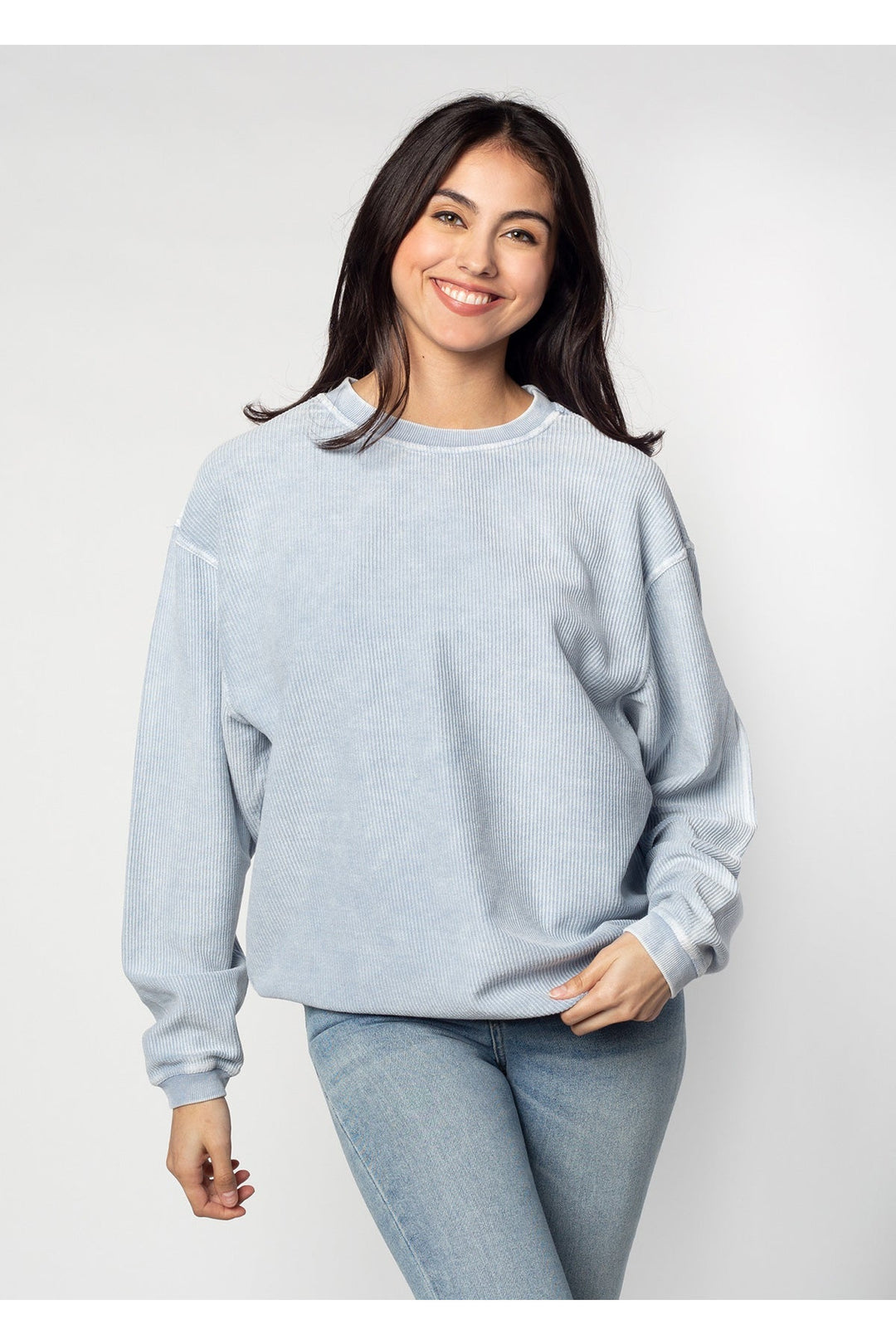 CORDED CREW SWEATSHIRT