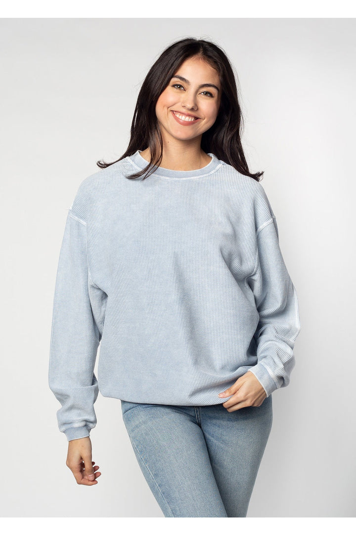 CORDED CREW SWEATSHIRT