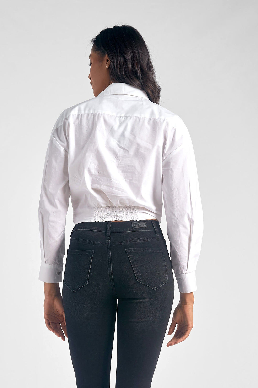 KNOTTY BUTTON DOWN BLOUSE