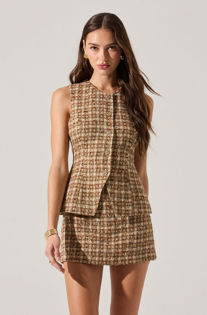 DILONE TWEED MINI DRESS