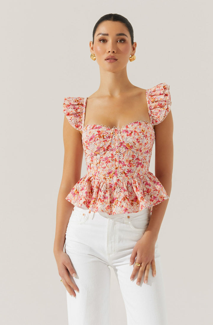 BAYLIN PEPLUM TOP