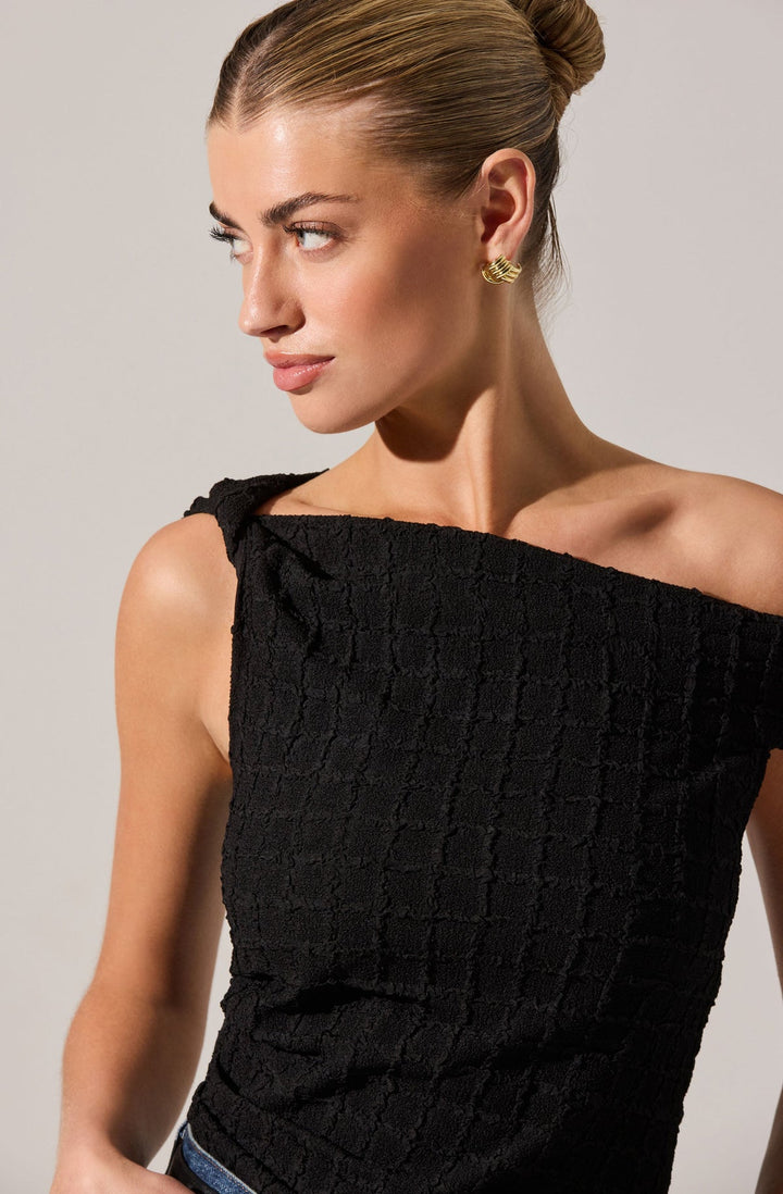 LINDY TEXTURED TOP