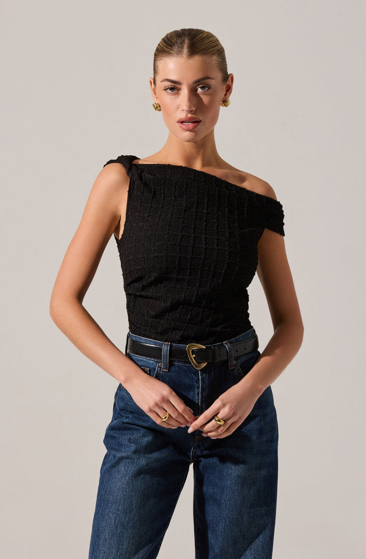 LINDY TEXTURED TOP