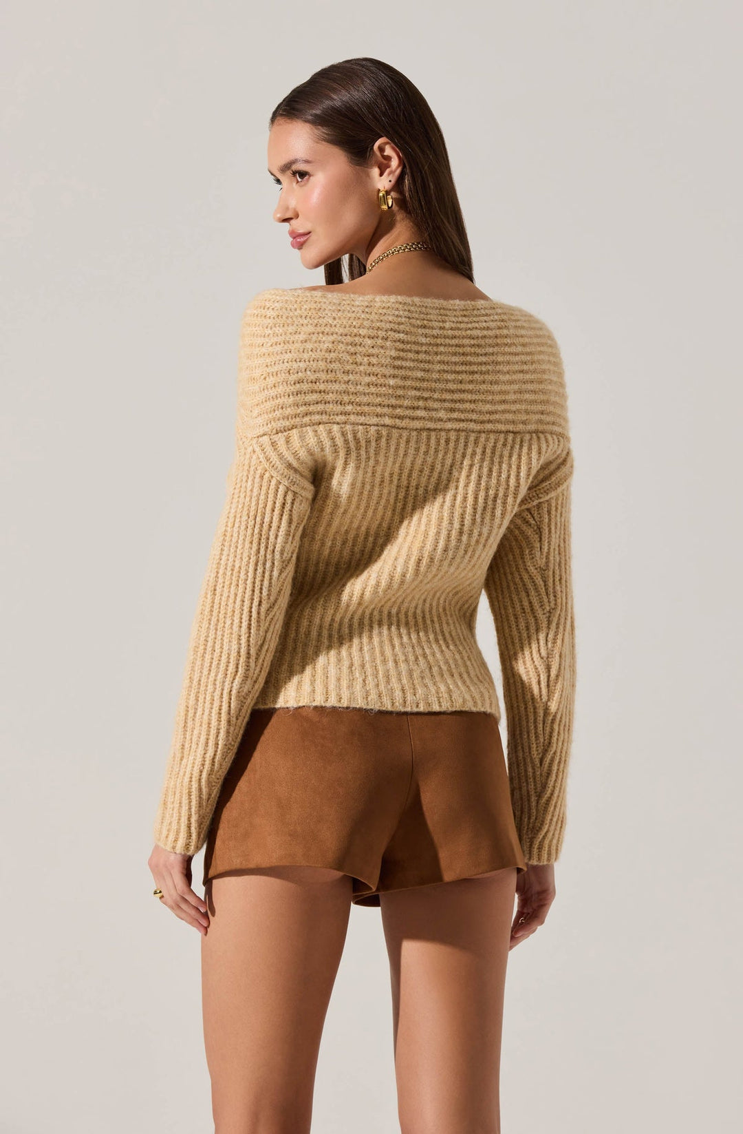 FRANISBEL TWIST FRONT SWEATER