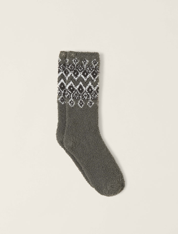 COZYCHIC FAIR ISLE SOCKS