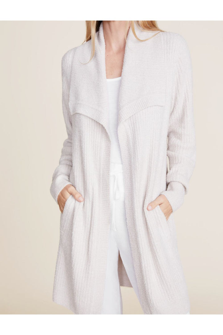 COZYCHIC LITE RIBBED DRAPED CARDI