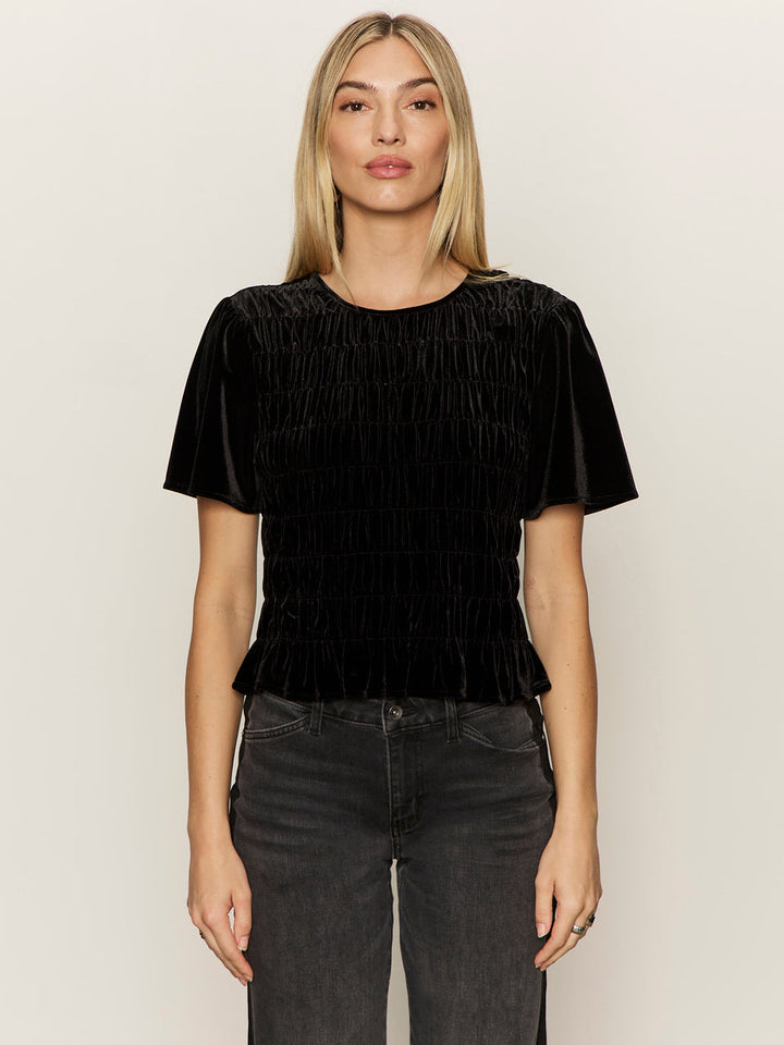 WE BELONG TOGETHER VELVET TOP