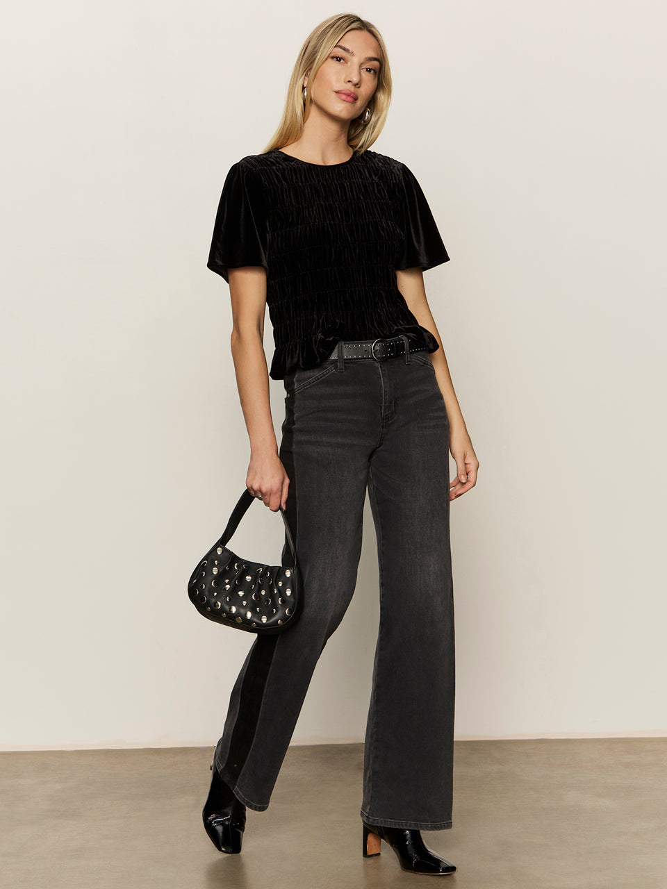 WE BELONG TOGETHER VELVET TOP