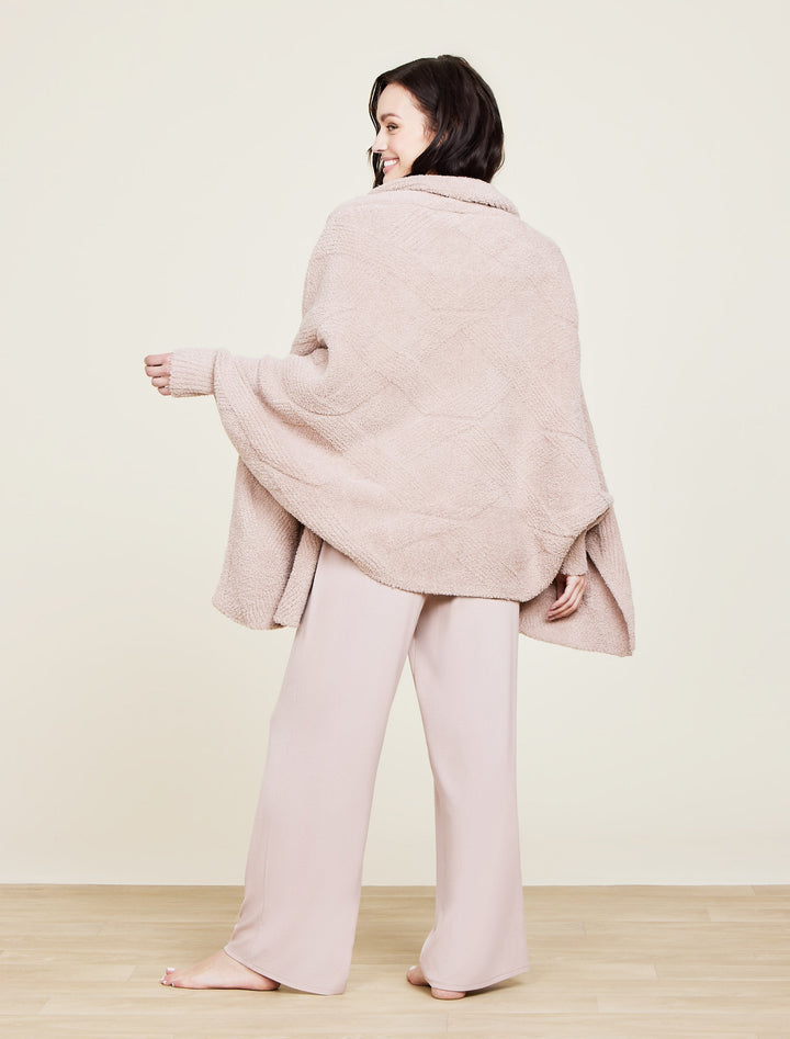 COZYCHIC CABLE WEAVE BLANKET WRAP