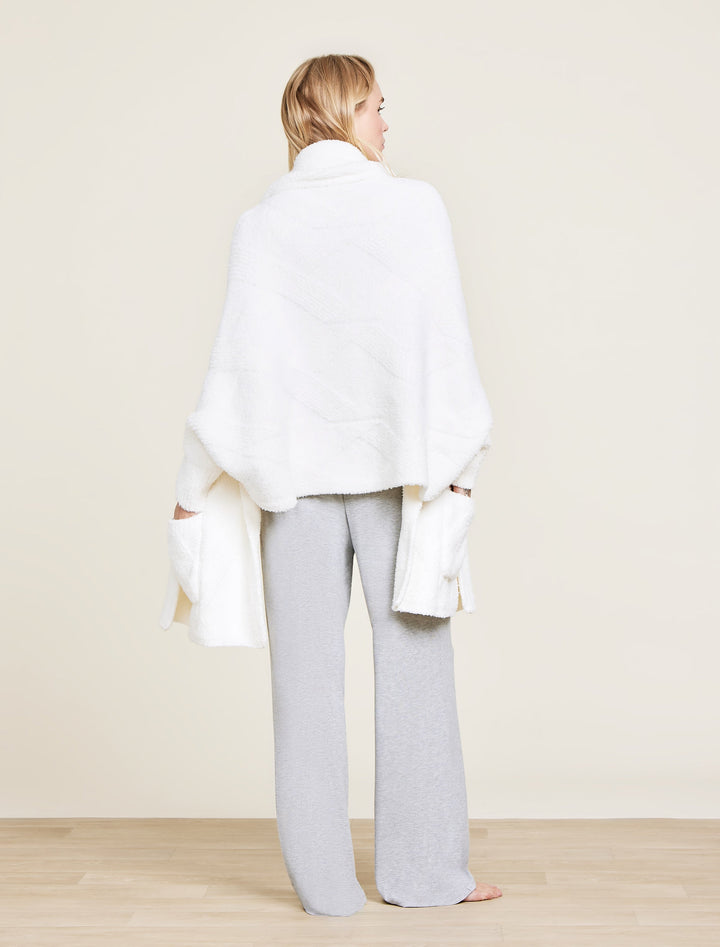 COZYCHIC CABLE WEAVE BLANKET WRAP