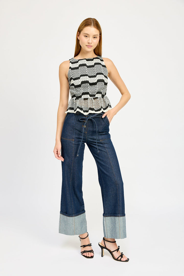 GENESIS PEPLUM TOP