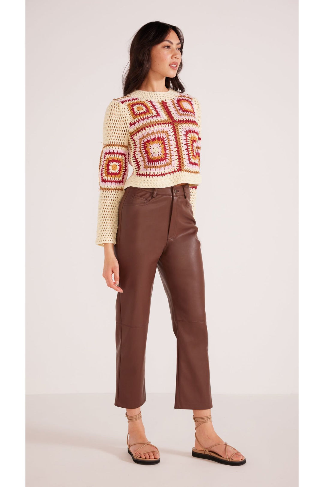 LANI FAUX LEATHER PANT