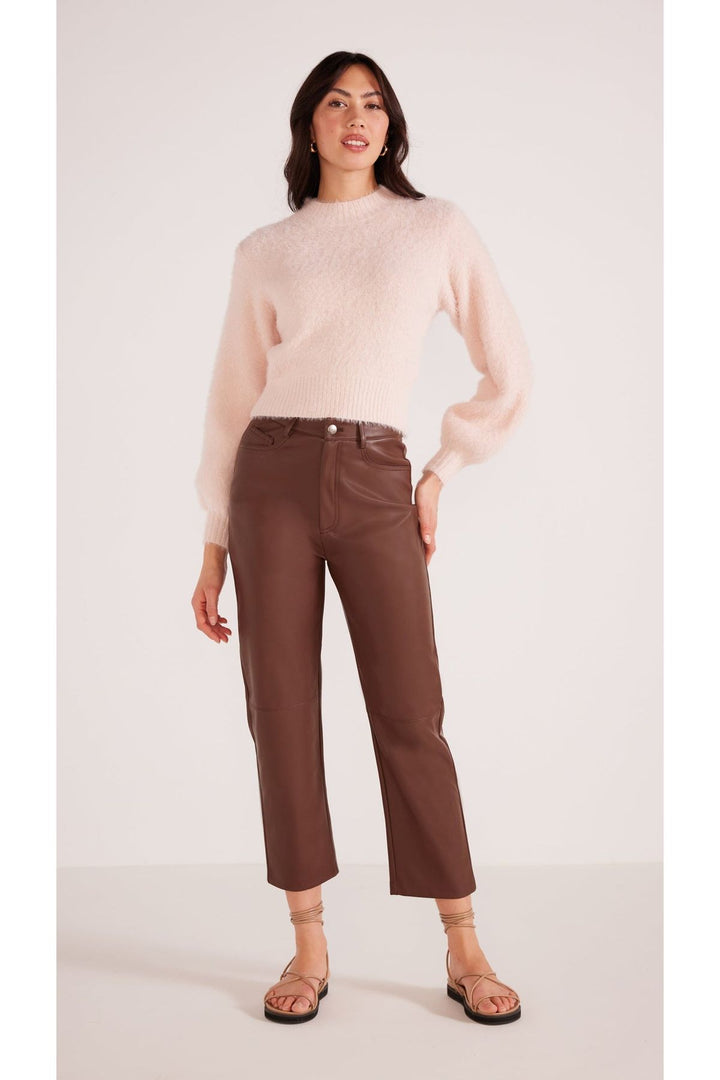 LANI FAUX LEATHER PANT