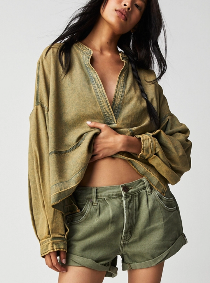 JUDE DENIM PULLOVER