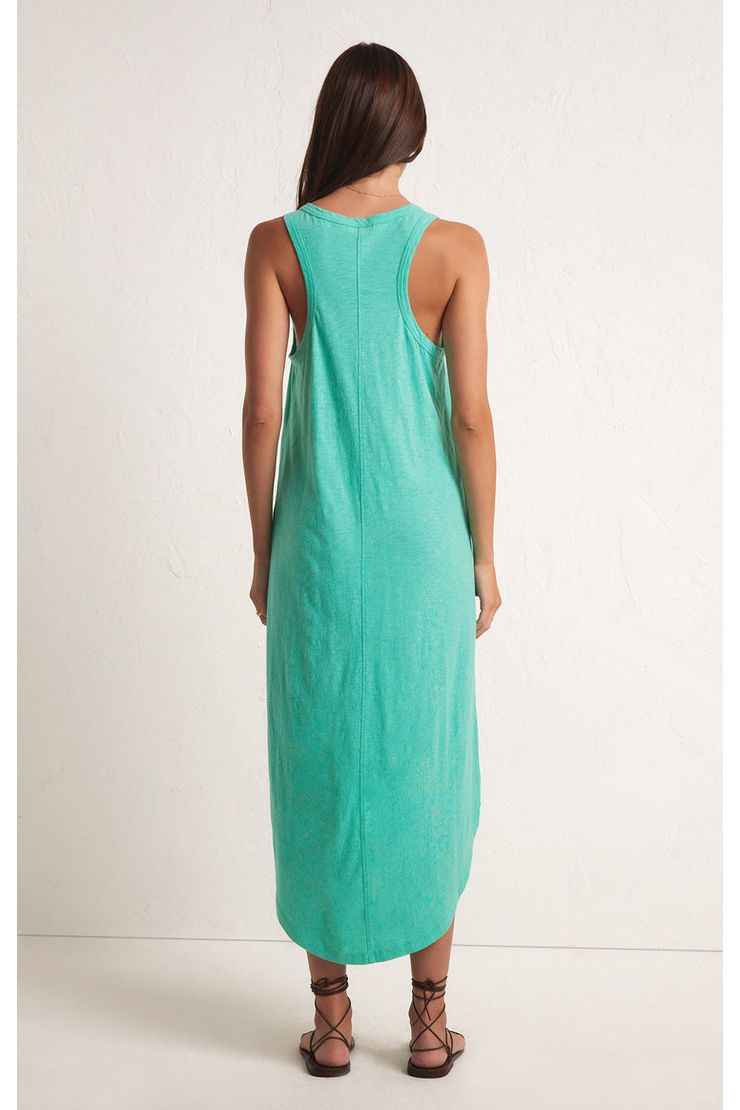 EASY GOING COTTON SLUB MIDI DRESS