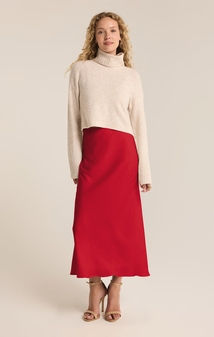 EUROPA LUXE SHEEN MIDI SKIRT
