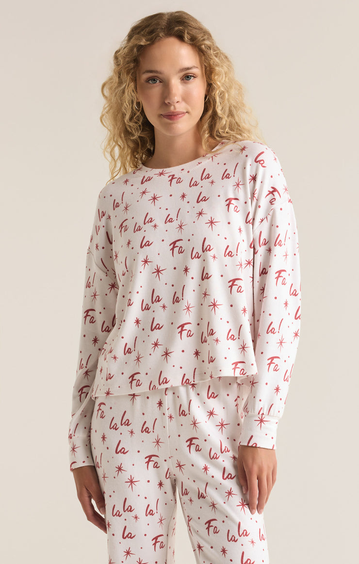 FA LA LA CLOUD KNIT TOP