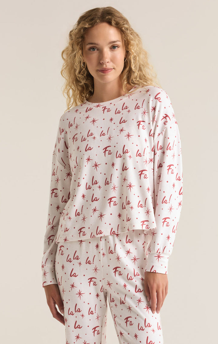 FA LA LA CLOUD KNIT TOP