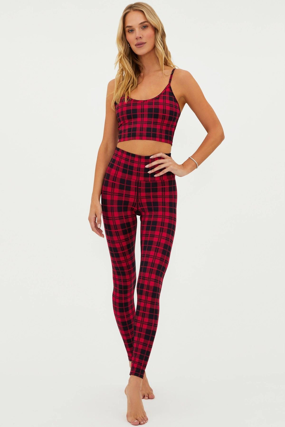 Piper Legging Ivory Plaid