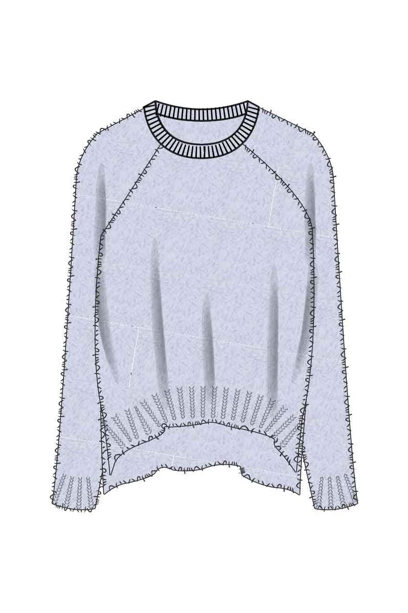 L/S TOP FEATHER KNIT