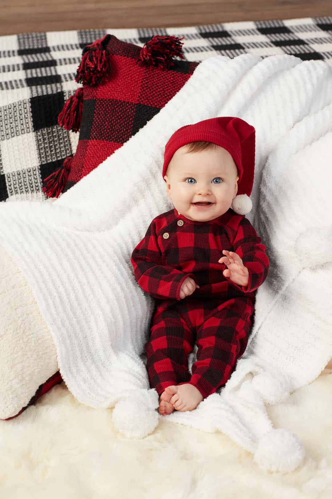 BUFFALO PLAID 3PC SANTA SET