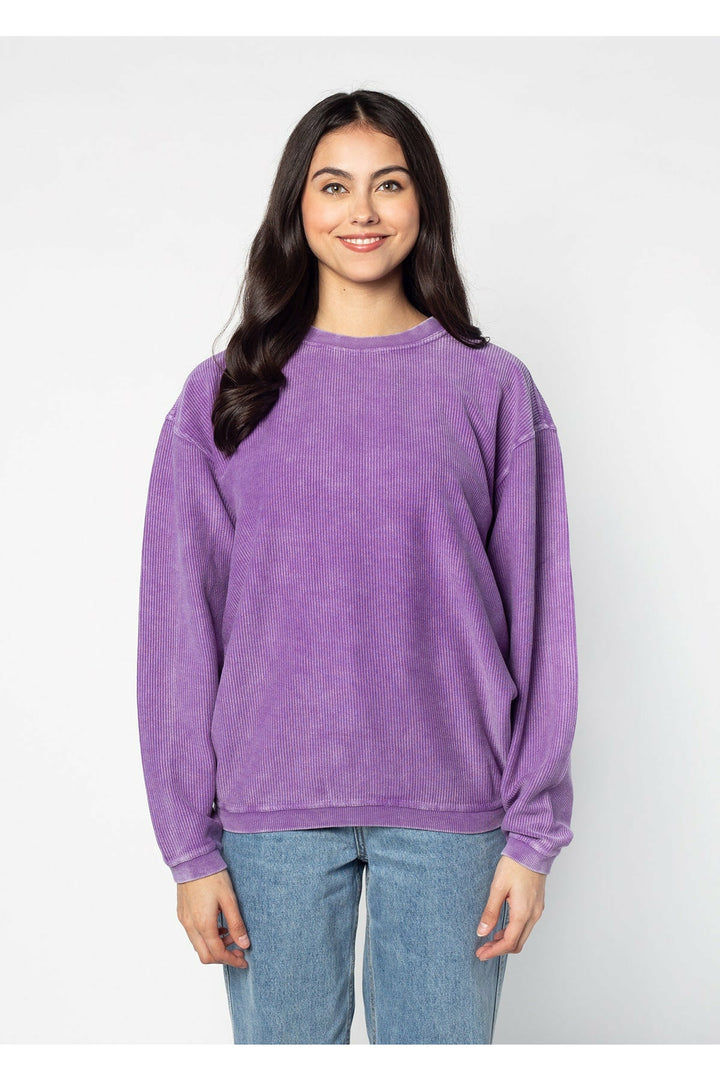 CORDED CREW SWEATSHIRT