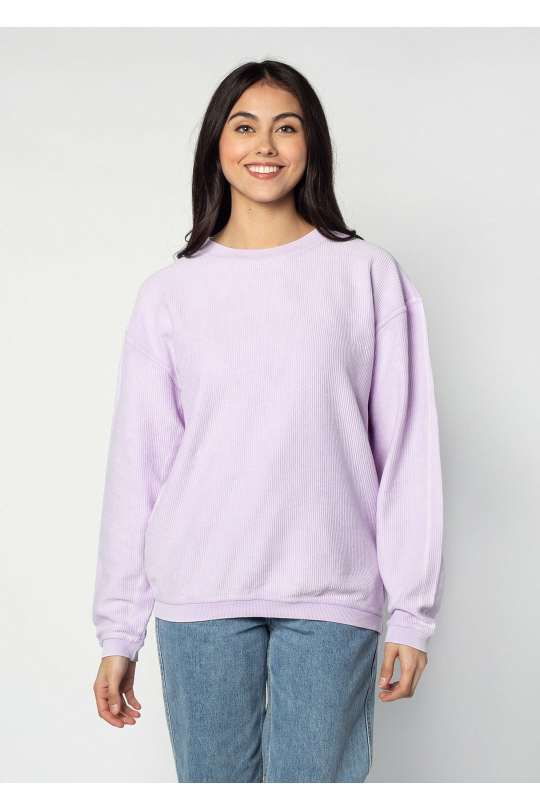 CORDED CREW SWEATSHIRT