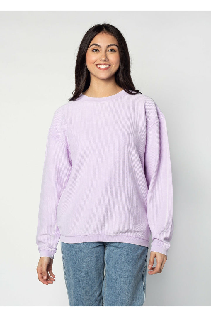 CORDED CREW SWEATSHIRT