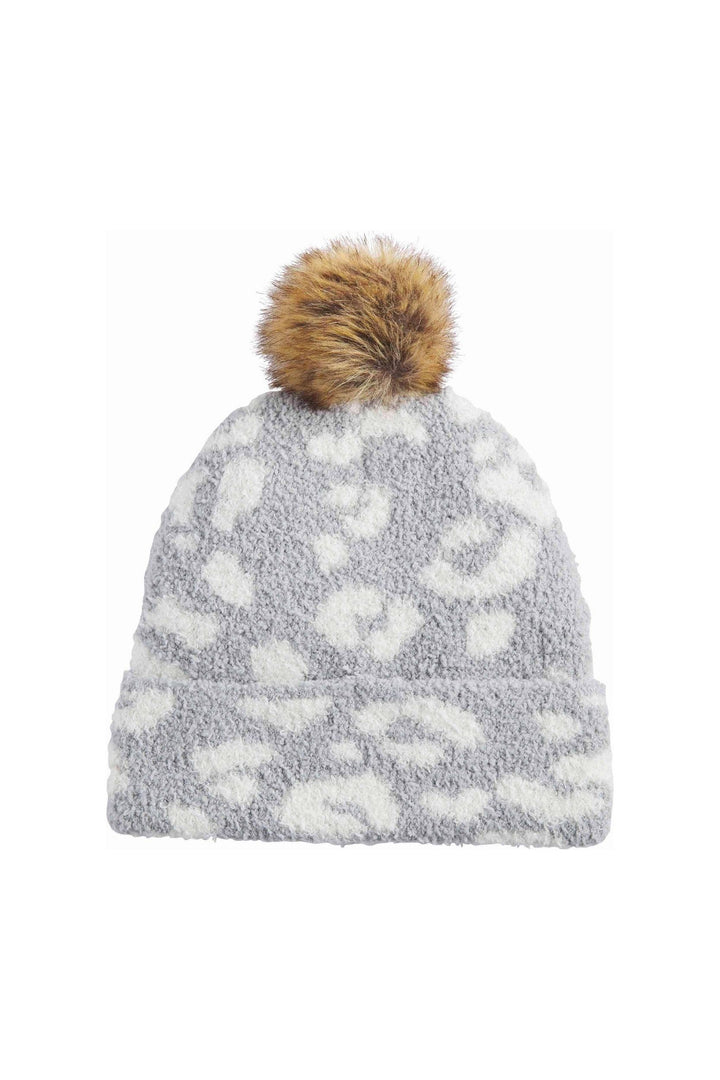 LEOPARD CHENILLE BEANIE