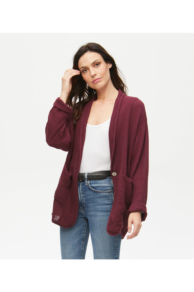 DANA BLAZER-PLUM