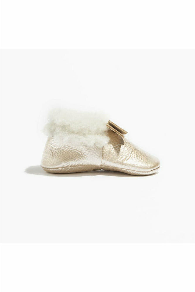 SHEARLING BOW MOCCASIN