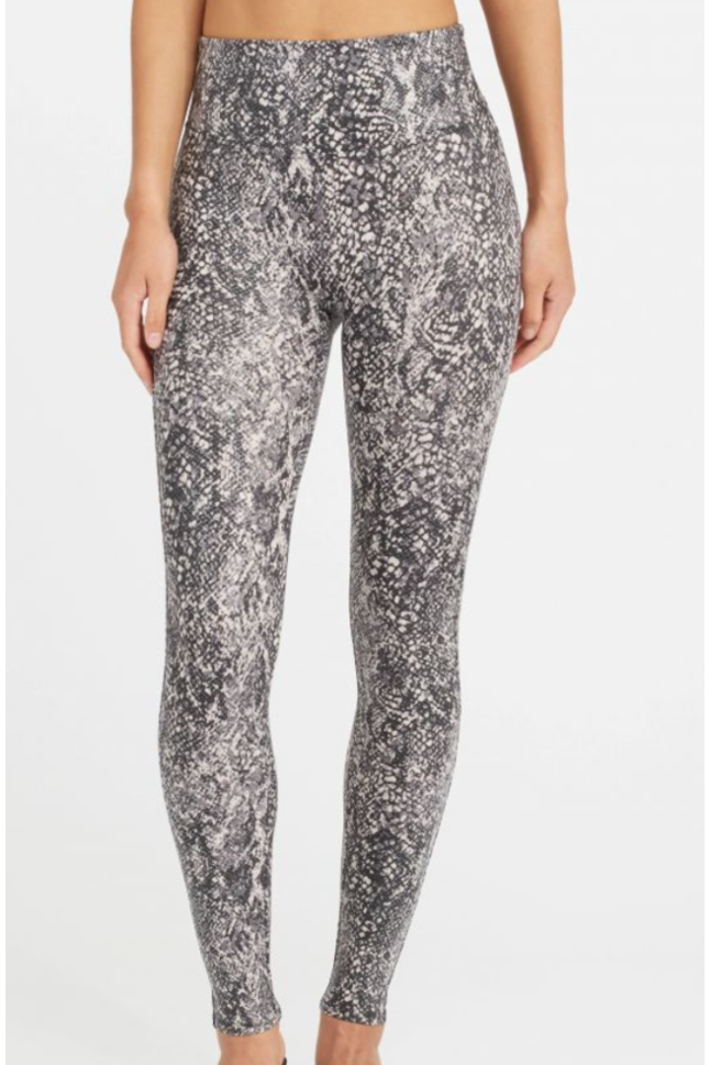 FAUX LEATHER SNAKESHINE LEGGING