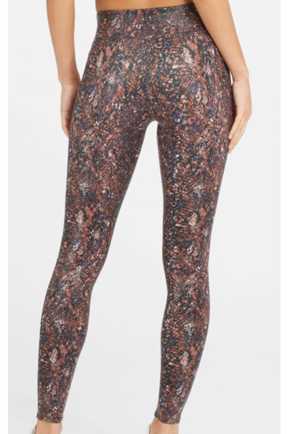 FAUX LEATHER SNAKESHINE LEGGING