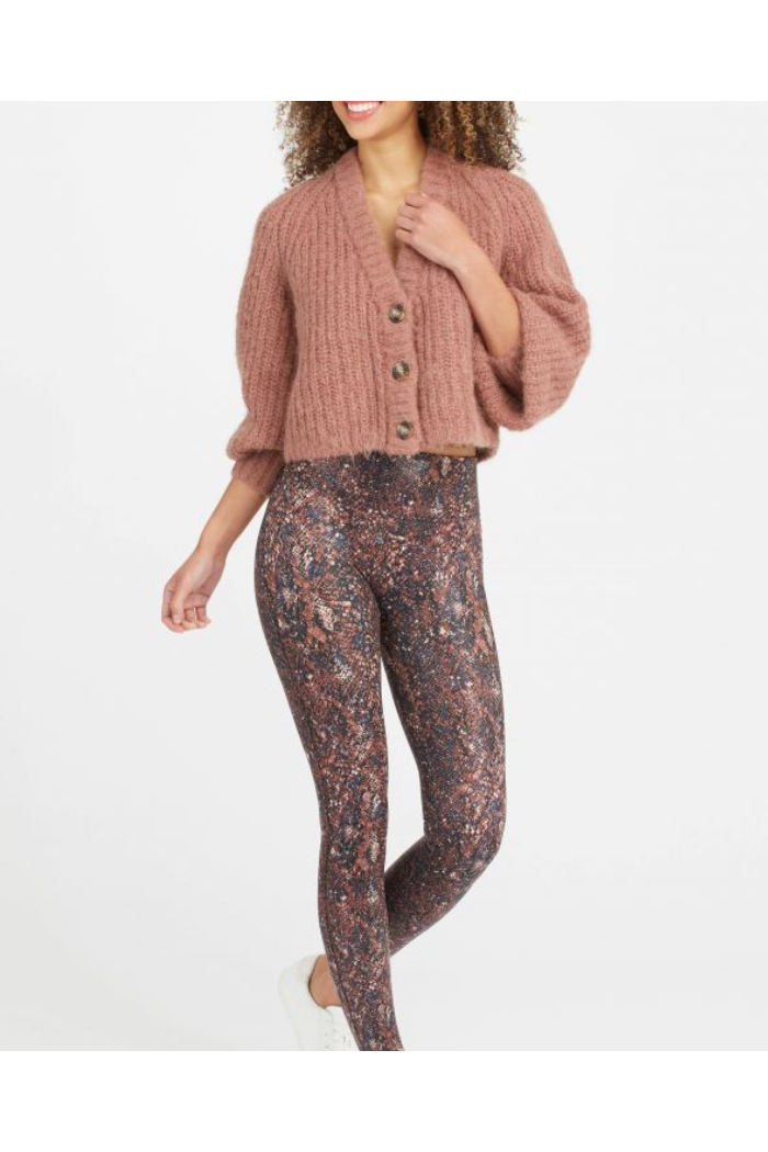 FAUX LEATHER SNAKESHINE LEGGING