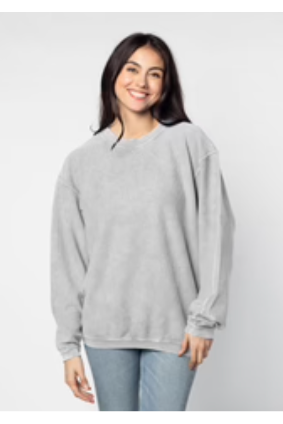 CORDED CREW SWEATSHIRT