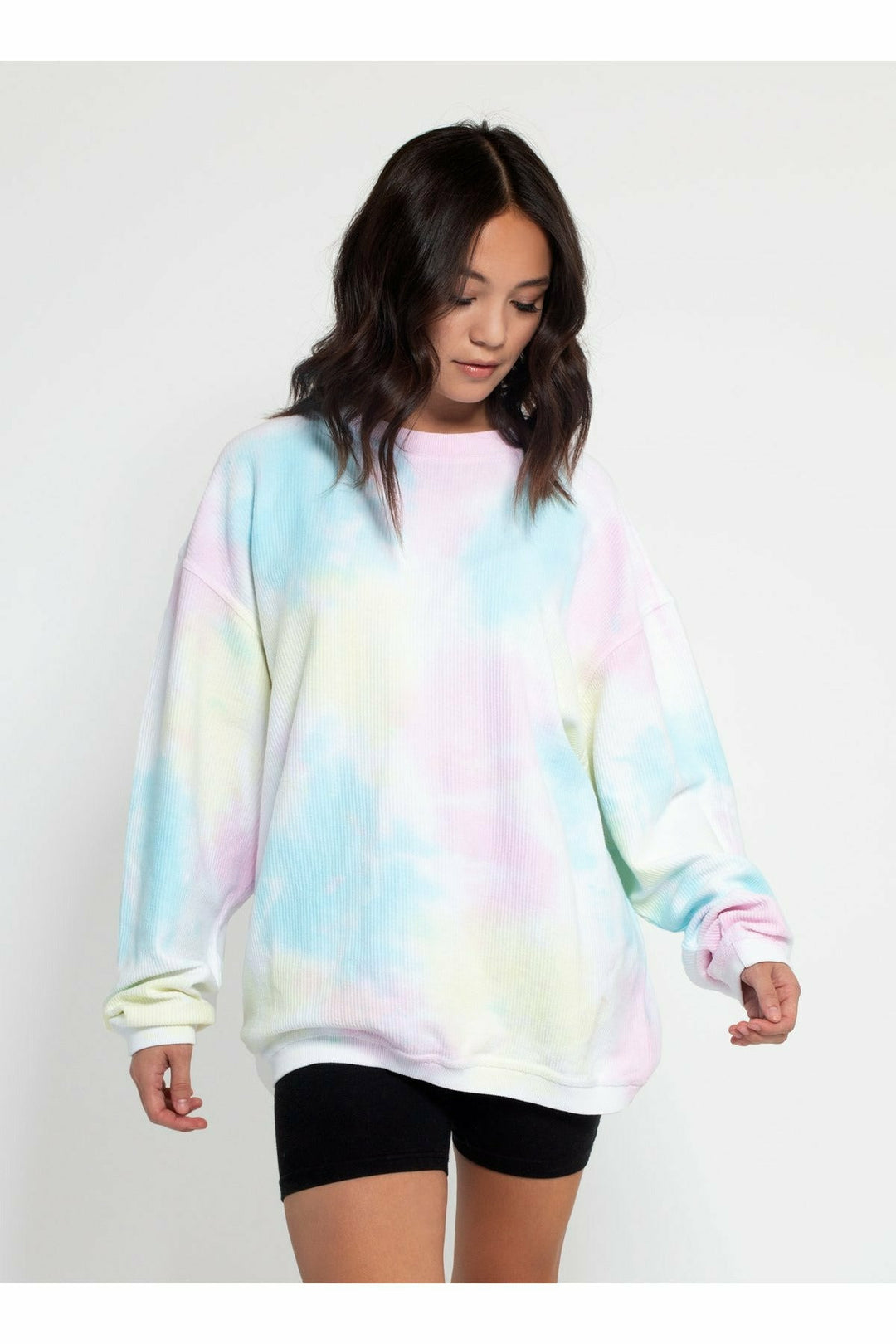 CORDED CREW SWEATSHIRT