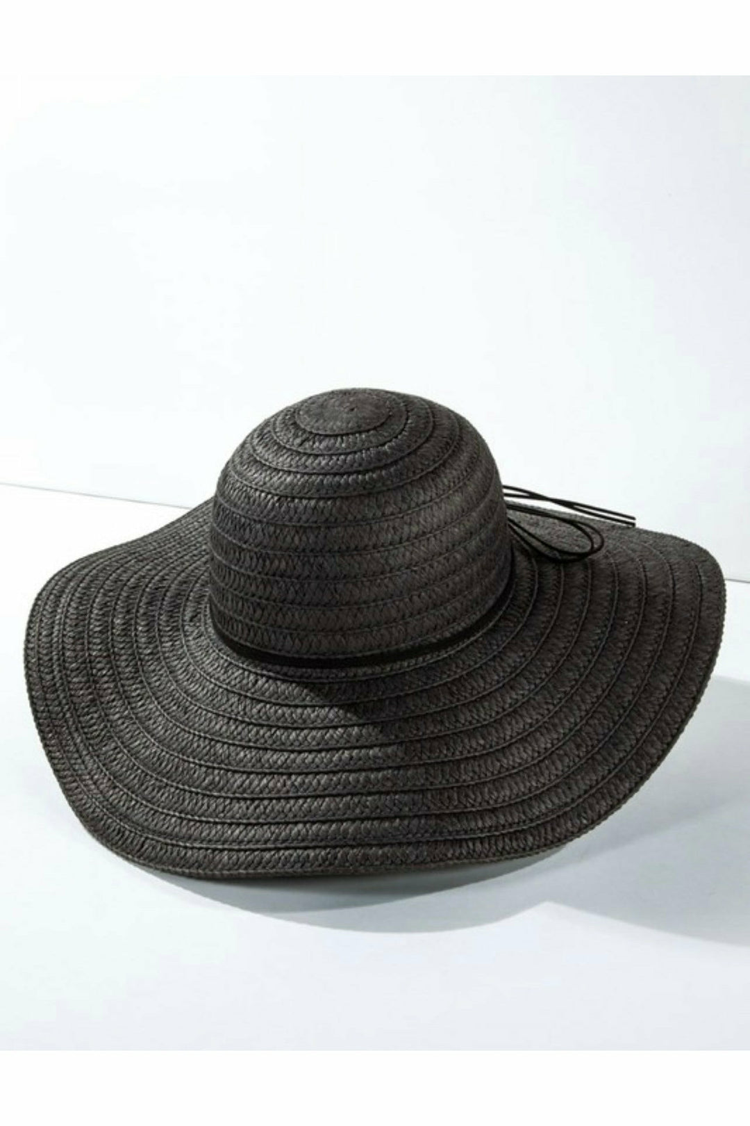 EDIE WIDE BRIM HAT-BLACK