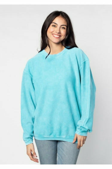 CORDED CREW SWEATSHIRT