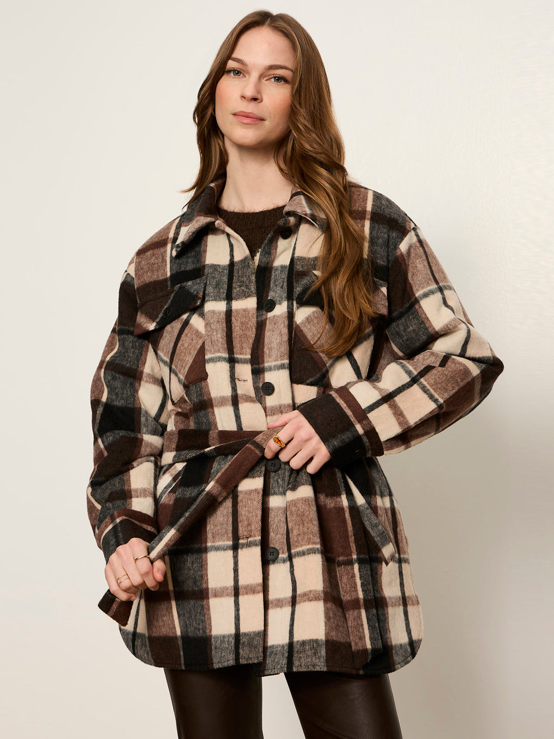 LOCKET PLAID COAT