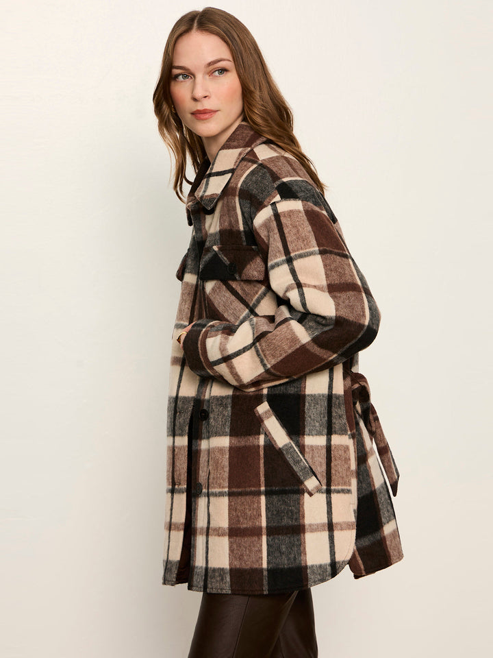 LOCKET PLAID COAT