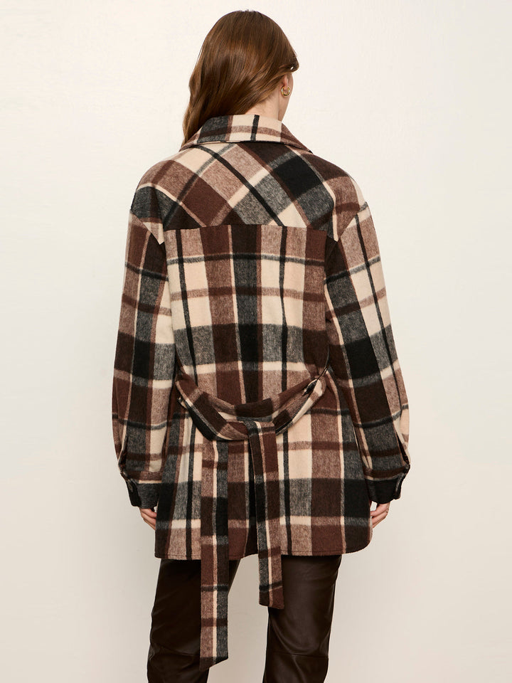 LOCKET PLAID COAT