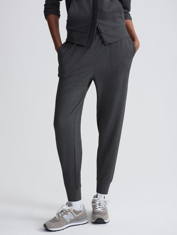 BRUSHED RIB SLIM CUFF PANT 27.5"