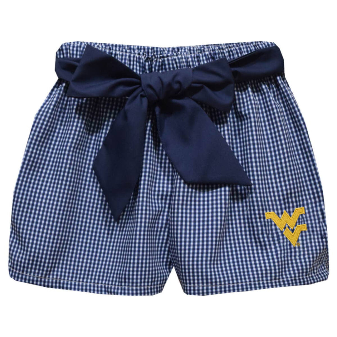 West Virginia Mountaineers Embroidered Navy Short with Sash