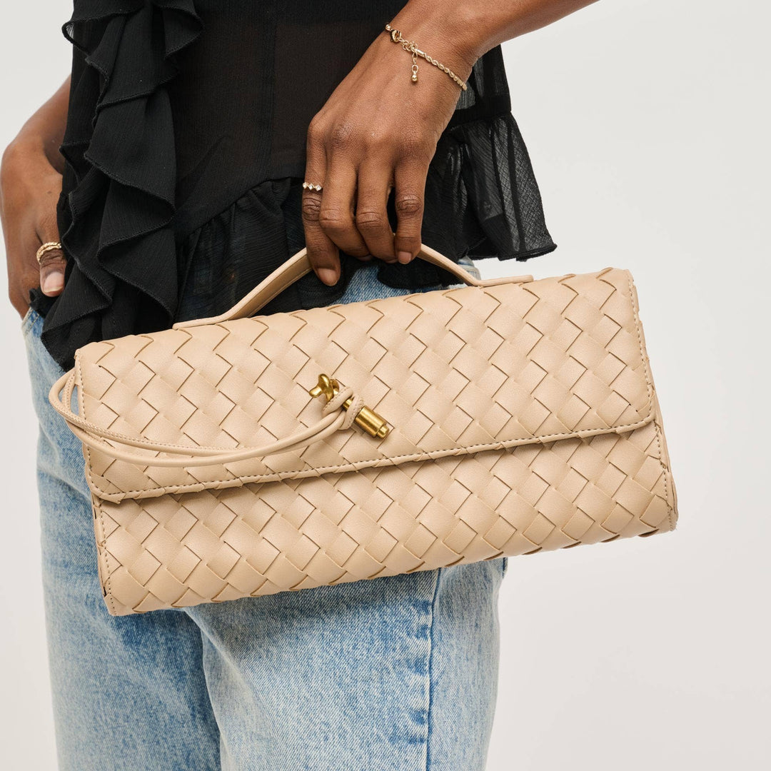 ADA WOVEN CROSSBODY CLUTCH