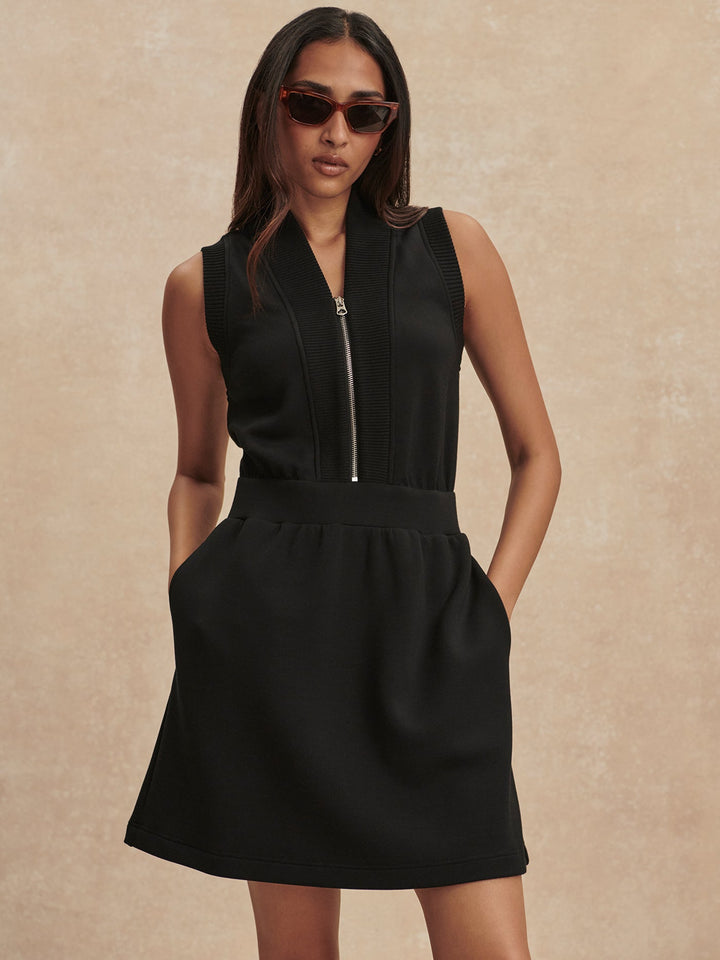POLYANNA HALF-ZIP DRESS