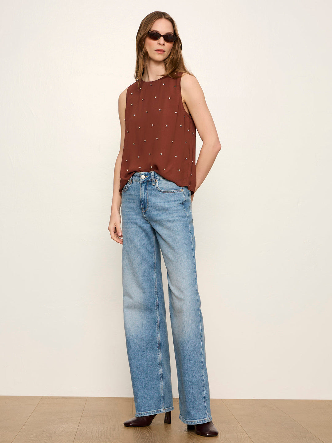 MARGO EMBELLISHED SHELL TOP
